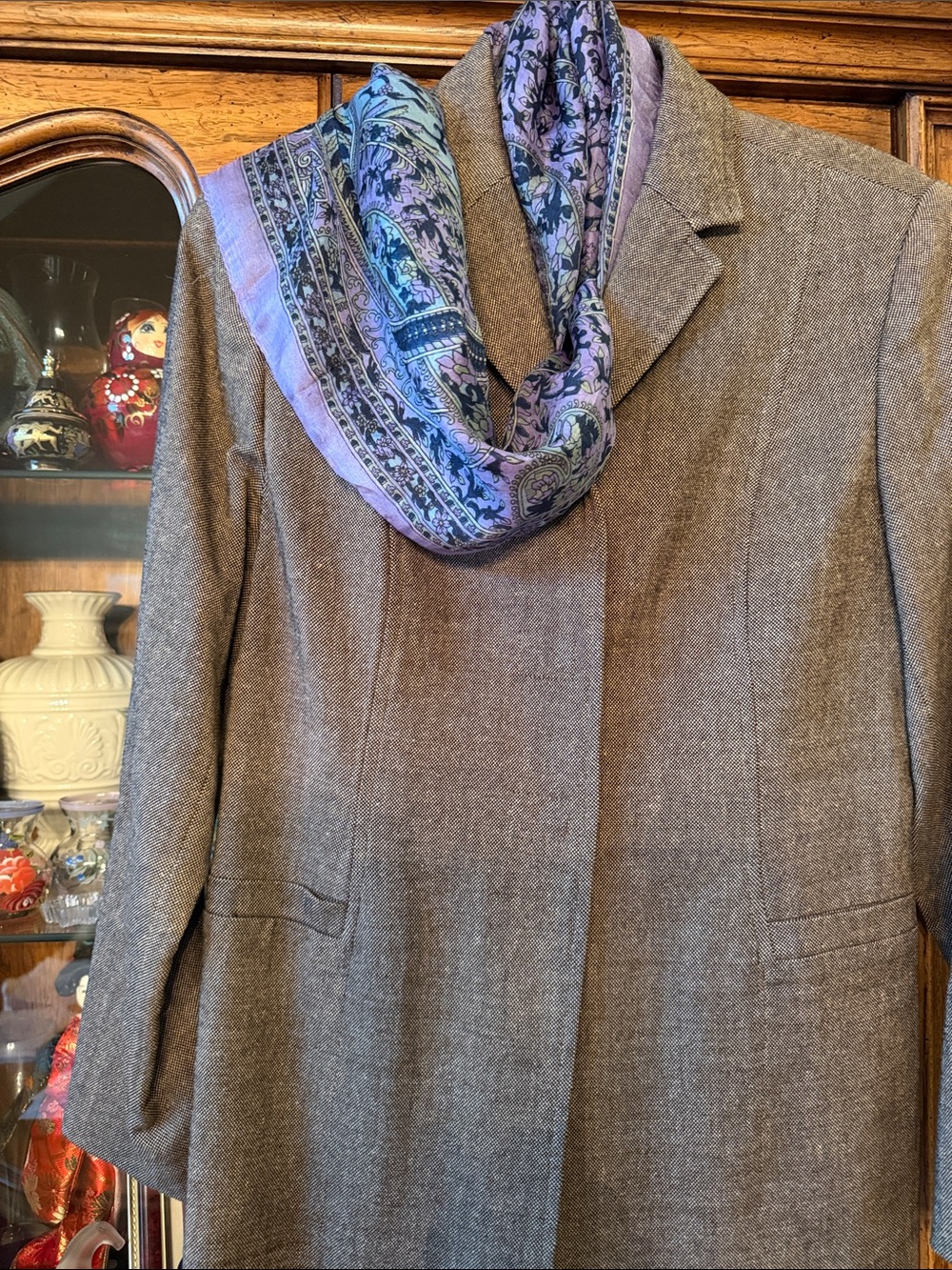CaslonTailordTweedAutumTrendingBlazerSkirtSuitSharpFlatteringSilhouttePristine8P - Picture 5 of 16